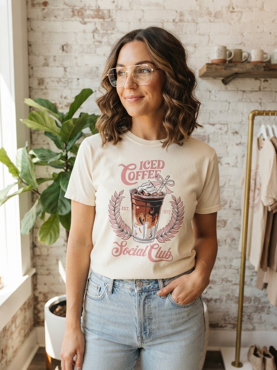 Iced Coffee Social Club Graphic Tee