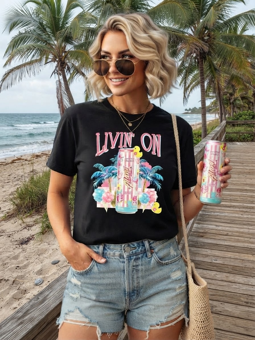 Livin' On Island Time Graphic Tee