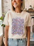Let Me Tell You About My Jesus Floral Graphic Tee